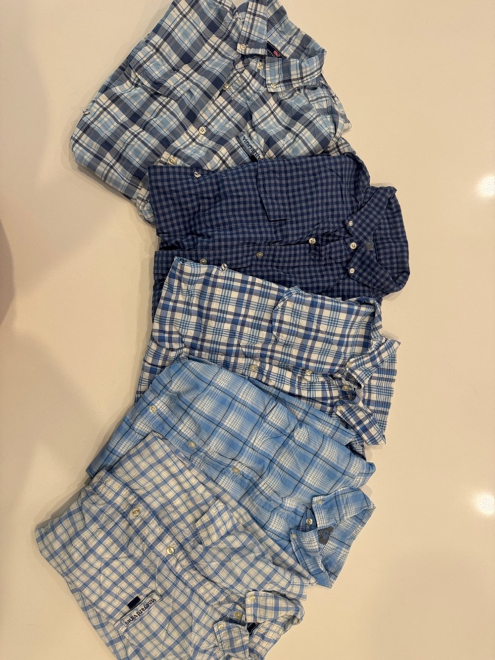 Vineyard Vines Men's HARBOR LONG SLEEVE SHIRT LOT! 5 GREAT CONDITION LARGE
